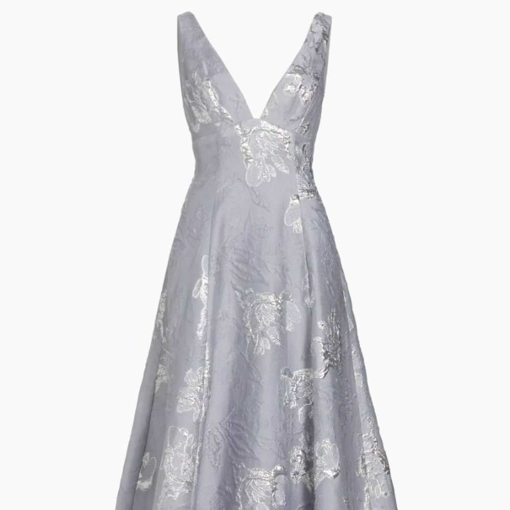 NWT Monique Lhuillier Madeline Jacquard Gown